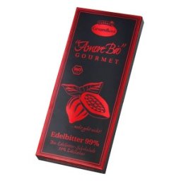 Set 2 x Ciocolata Neagra, 99% Cacao, 80 g, Liebhart's Amore Bio