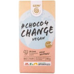 Ciocolata Choco4change Vegan si Fair, Gepa, Bio, 80 g