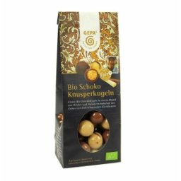 Bilute Crocante Acoperite cu Un Fin Invelis de Ciocolata, Gepa, Bio, 100 g