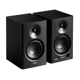 Boxe Edifier 2.0 Rms 42W (2 x 21W) Studio Monitor Volum Bass Treble Intrare Jack 6.35 TRS Balanced RCA Iesire Casti Negru