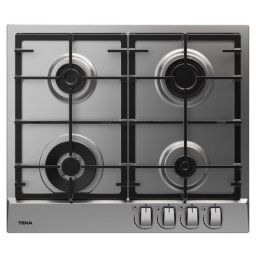 Plita pe gaz incorporabila Teka GSC 64320 XBC IX, 4 arzatoare, Gratar fonta, Aprindere, Inox