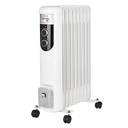 Radiator cu ulei TEESA TSA8036, 2000W, 9 elemente, termostat, 3 trepte de putere, White