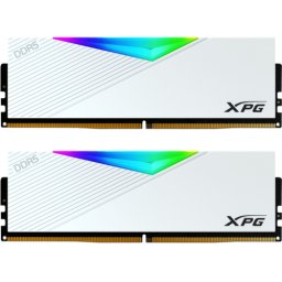 Kit Memorie RAM A-Data XPG Lancer RGB White Intel XMP 3.0/AMD EXPO AX5U6400C3216G-DCLARWH, 32GB, DDR5-6400 MHz, CL32, Dual channel