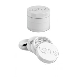 Black Leaf Grinder nelipicios Lotus aluminiu aerospatial ceramic alb 4 Parti Ø53mm