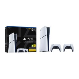 SONY PlayStation 5 E-Chassis Digital 825GB + 2 DualSense alb