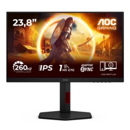 Produs Resigilat Monitor AOC 23.8" 24G4ZR, Diagonal (inch): 23.8, Diagonal (cm): 60, Aspect ratio: 16:9, Panel: Fast IPS, Resolution: 1920x1080, Refresh Rate: 240Hz, Response time GtG: 1ms, Response time MPRT: 0.3ms
