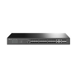 Switch TP-Link TL-SG3428XF | 24× SFP, 4× 10GE SFP+, L2+ Managed, Rack 1U