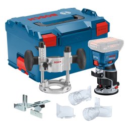 GKF 18V-8 (solo) Masina de frezat muchii 18V fara acumulator in set + Bosch L-Boxx