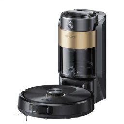 Robot de Aspirare Proscenic Q20 Plus Putere Aspirare 10000Pa Functie Mop Autonomie pana la 200 Minute Statie Automata Negru