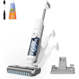 Aspirator Vertical cu Mop Proscenic F10 Ultra Rezervor Apa Curata 750ML Rezervor Apa Murdara 550ML Autonomie Maxim 60 Minute 350W Alb