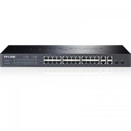Switch TP-LINK TL-SL2428P, 24 porturi, PoE+, Black