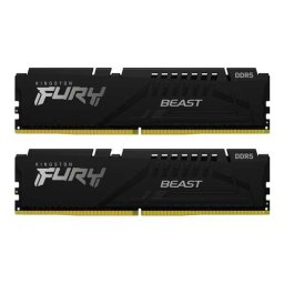 Kit Memorie RAM Kingston Fury Beast Black Intel XMP 3.0/AMD EXPO KF560C30BBEK2-16, 16GB, DDR5-6000MHz, CL30, Dual Channel