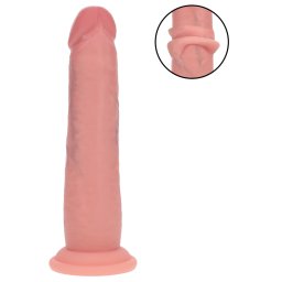 RealRock - dildo realist cu densitate dublă (culoarea pielii) - 18,5 cm