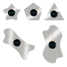 Clips Metalic OEM, 5in1