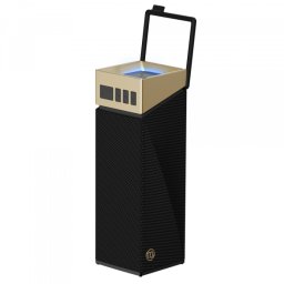 Boxa Portabila Bluetooth Bugani Brief TT, 60W, RGB, Waterproof, Neagra Aurie