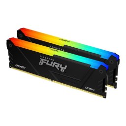 Memorie RAM Kingston FURY Beast RGB KF436C18BB2AK2/32 | DDR4, 32GB, 3600MHz, CL18, Dual Channel