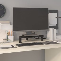 Suport de colt pentru monitor, negru, 49x28x10,5 cm GartenMobel Dekor