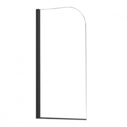 Paravan de cada Leziter Eva 70x140 cm, sticla securizata 6 mm, profil negru