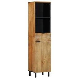 Dulap de baie maro 38x33x160 cm lemn masiv de mango GartenMobel Dekor