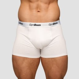 GymBeam Boxeri pentru bărbați Essentials 3Pack White M
