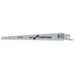 Bosch Bosch Powertools Saber Saw Blade S 611 DF Heavy for Wood and Metal, 100 pieces