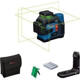 Bosch Bosch Powertools Professional Cordless Line Laser GLL 12V-100-33 CG Professional blue/black, green laser lines, including universal holder LB 10