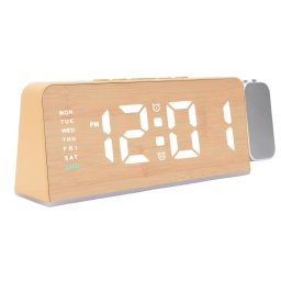 Ceas Digital cu Alarma si Proiectie Ora 8055 afisaj LED temperatura Lumina colorata