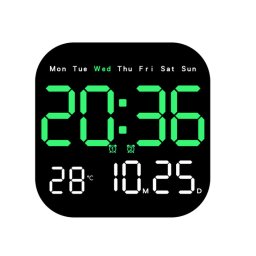 Ceas de Perete sau de Masa LED 6650 cu telecomanda cronometru afisaj temperatura display