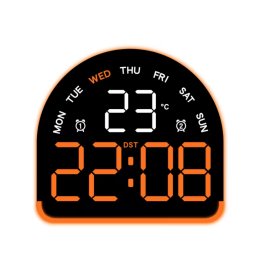 Ceas Electronic LED 5522 Multifunctional cu Lumina Ambientala de masa cu alarma afisaj temperatura