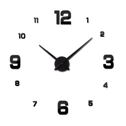 Ceas adeziv pentru perete 2D aspect elegant 60cm ZH00520