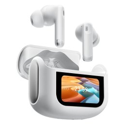 Casti Wireless Blackview AirBuds 12 IPX7 Waterproof ANC ENC Noise Cancellation In-ear TWS Earbuds White