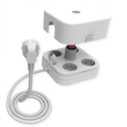 Prelungitor Schuko cu 4 prize Switch ON/OFF 1.5m + carcasa Alb, Value 19.99.0973