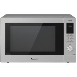 Cuptor cu microunde Panasonic NN-CD88QSEPG, cu inverter si grill, 34 l, 1000 W, 27 programe automate, blocare pentru copii, Argintiu