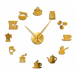 Ceas de Perete Decorativ cu tematica cafea design modern autoadeziv ZH183620