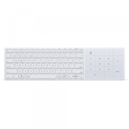 Tastatura Wireless DUX DUCIS LK, BT / Wi-Fi, Alba
