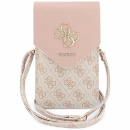 Geanta Universala pentru Telefon, Guess, 4G Grained Classic Logo, Roz