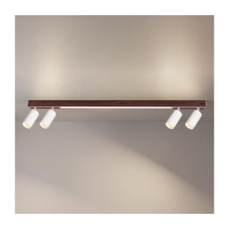 BRILAGI - Spot LED SELE 4xGU10/30W/230V + LED/25W alb/decor stejar