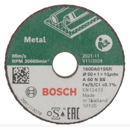 1600A01S5Y Disc de tăiere Expert for Inox drept 50 mm, pachet cu 3 bucăți