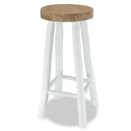 Taburet de bar, lemn masiv de tec GartenMobel Dekor