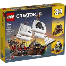 LEGO Creator 3in1 Corabie de Pirati 31109, set de constructie 9+ ani