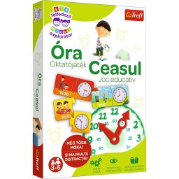 Joc educativ Invata Ceasul pentru copii 3+ Micul Explorator Trefl