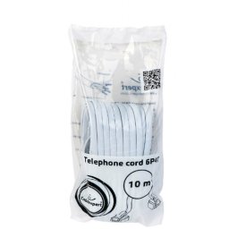 CABLU TELEFONIC GEMBIRD 6P4C, 10m, black, "TC6P4C-10M" (timbru verde 0.18 lei)x