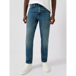 Q/S by s.Oliver Blugi barbati Devon, cu talie medie, Relaxed fit, Tapered Leg, Bleumarin inchis (SELECTATI MARIMEA: 34, SELECTATI LUNGIMEA: 32)
