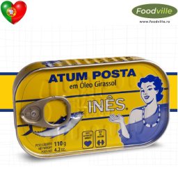 INES Conserva ton bucati in ulei vegetal 110g