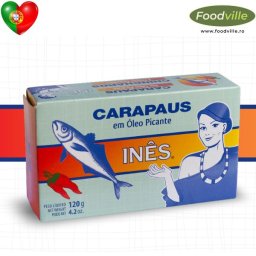 INES Conserva stavrid negru mic de Atlantic in ulei vegetal picant 120 gr