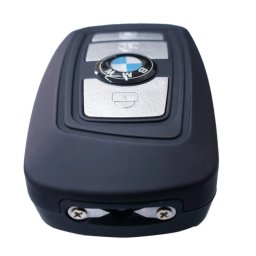 Micro electrosoc in forma de cheie auto BMW, cu lanterna si sirena
