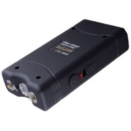 Mini electrosoc TW-800 cu lanterna LED, husa cu prindere la curea