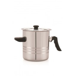 Oala fiert lapte 2 L din inox,cu pereti dubli si avertizare sonora,Grunberg GR-1516