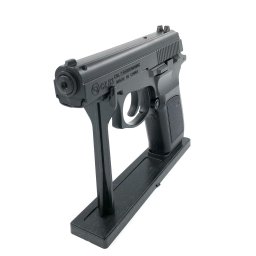 Bricheta antivant reincarcabila tip pistol metalic,cu teaca inclusa si suport