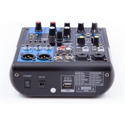 Mixer audio profesional pasiv cu 4 canale si DSP 99 multi effect, conexiune la PC - USB 2.0